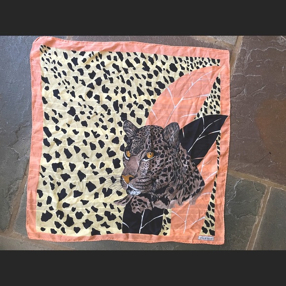 Jim Renoir Accessories - Vintage Leopard Scarf